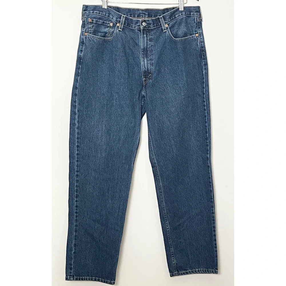 Levis 550 Jeans Mens 40x34  Relaxed Fit Tapered Leg Medium Wash Blue Big & Tall